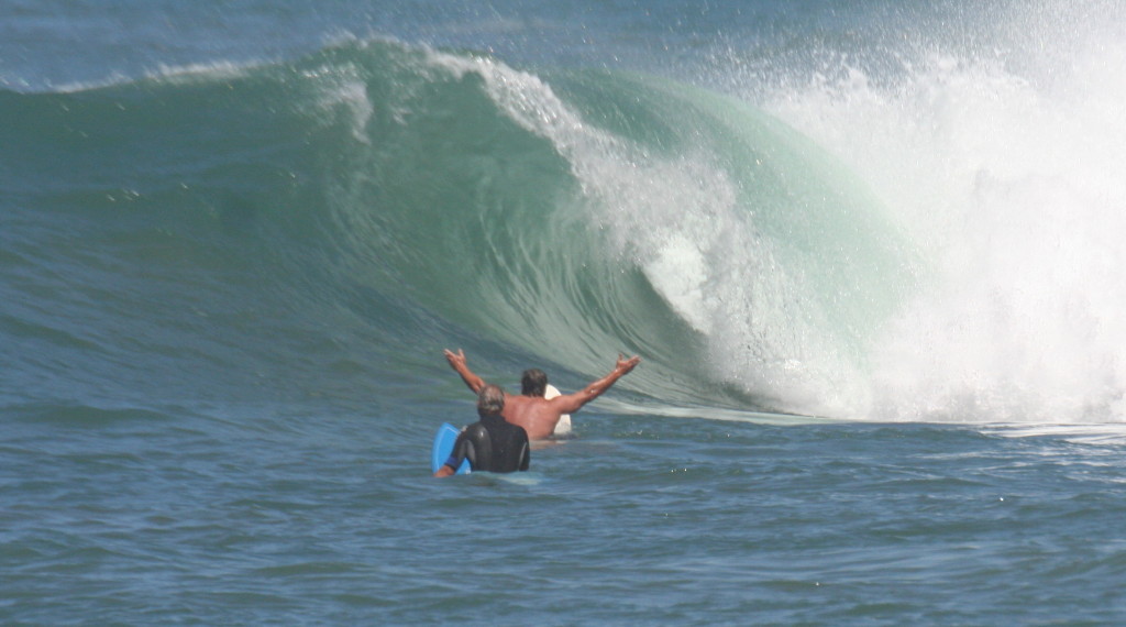 John Pfaff surfing